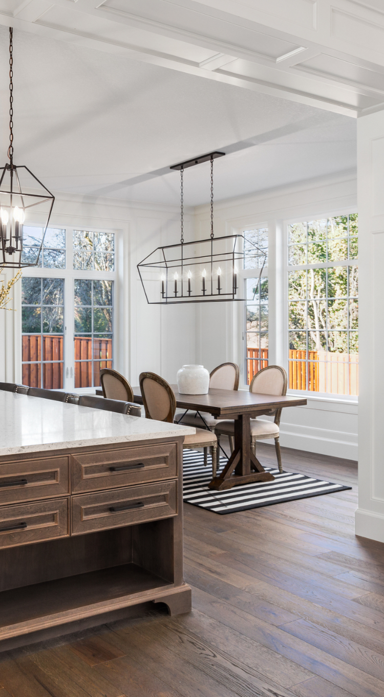 installed vinyl flooring in home